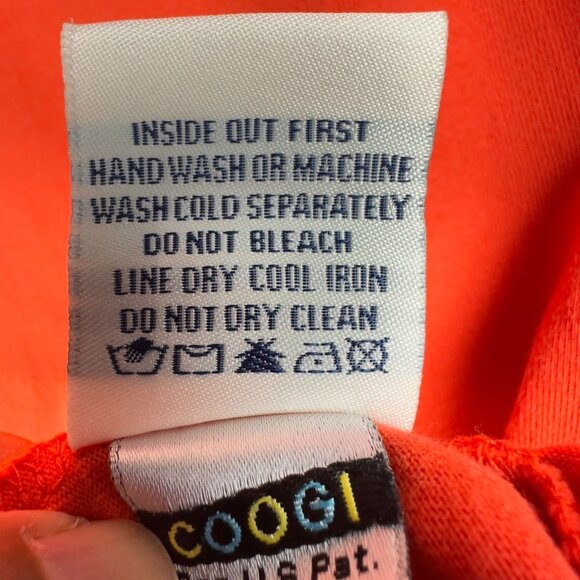 Coogi Australia T-Shirt Mens XL Red Graphic Embroidered Logo Color Block Design - Picture 12 of 13